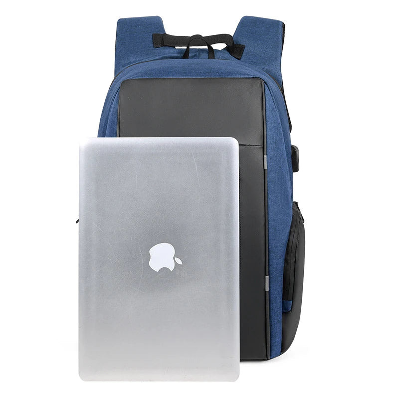 Mochila Oxford Resistente com Entrada USB – Ideal para Trabalho, Estudos e Viagens